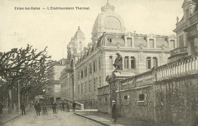 The Thermal Bathhs, Evians Les Bains (foto a p/b) de French Photographer