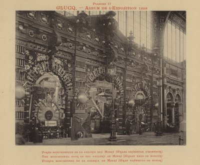 A monumental porta da galeria de Minas, Grande Salão de Honra de French Photographer