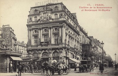 Teatro do Renascimento e Boulevard St Martin, Paris de French Photographer
