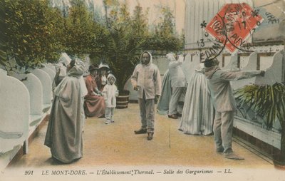 Nascentes termais, Le Mont Dore, França. Postal enviado em 1913. de French Photographer