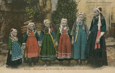 Vestido Bretão Tradicional (foto a cores) de French Photographer