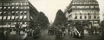 Tráfego em Paris, França, início do século XX de French Photographer