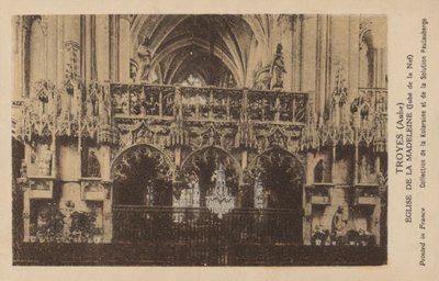 Troyes, Aube, Igreja da Madeleine de French Photographer