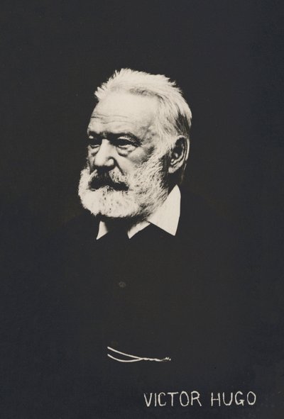Victor Hugo, retrato (foto a p/b) de French Photographer