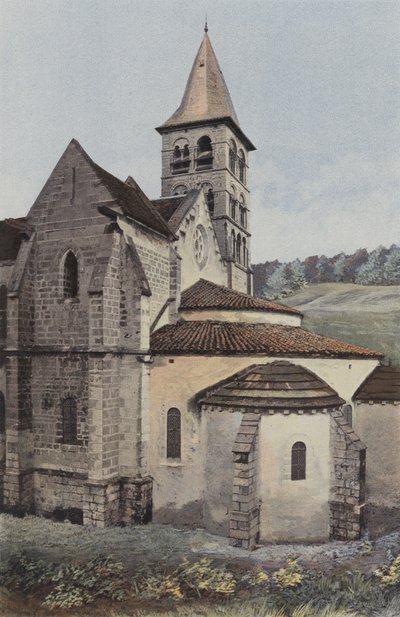 Vignory, Igreja, abside e transepto S de French Photographer