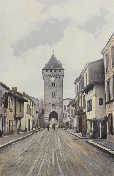 Villeneuve-sur-Lot, Portão de Pujols de French Photographer