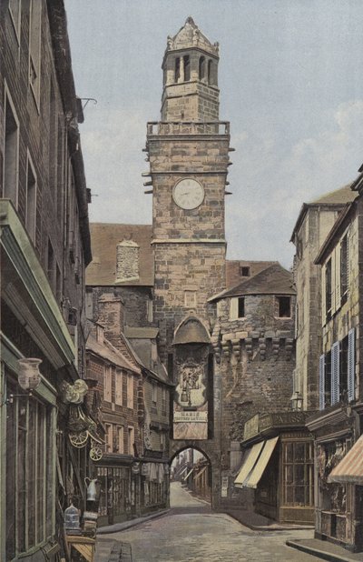 Vire, porta do relógio, lado externo da cidade de French Photographer