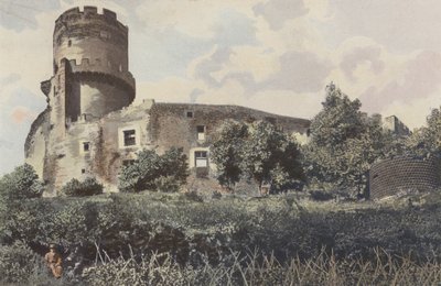 Volvic, antigo Chateau de Tournoel, vista geral de French Photographer