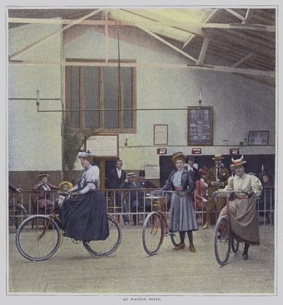 Mulheres ciclistas (foto a cores) de French Photographer