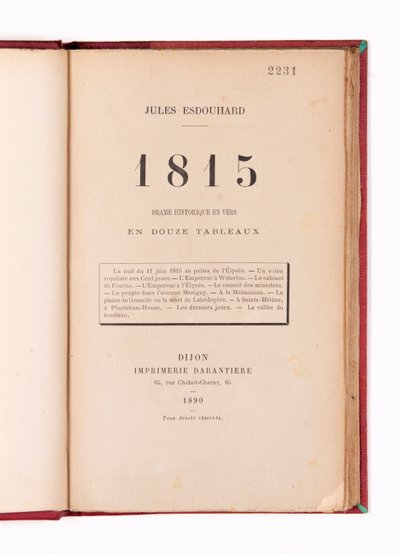 "1815", de Jules Esdouhard de French School