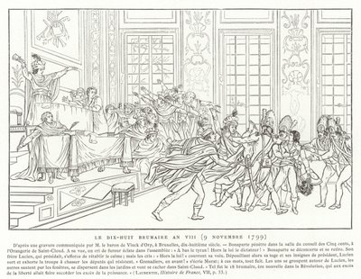 18 Brumário, Ano VIII (9 de novembro de 1799) de French School