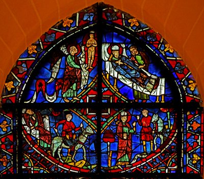 4 painéis da janela do St Germain (w29b) de French School