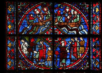 4 painéis da janela do St Germain (w29b) de French School