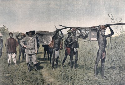 Um comboio na Marchand Mission em 1898, do Le Petit Journal, 1899 de French School