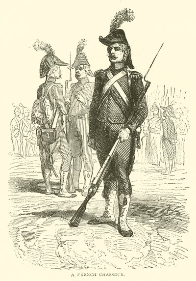 Um Chasseur francês (gravura) de French School