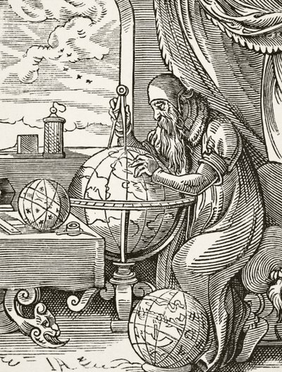 Um astrônomo alemão e cosmógrafo, de Ciência e Literatura na Idade Média por Paul Lacroix (1806-84) publicou Londres 1878 de French School
