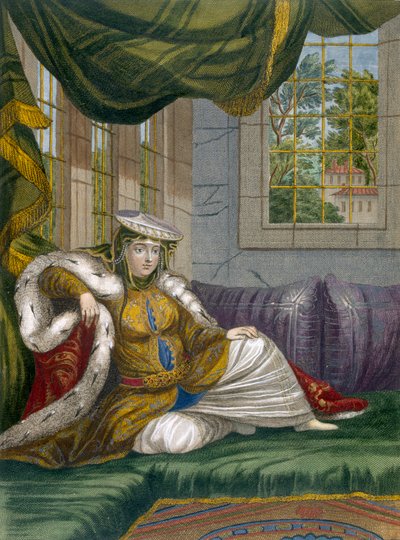 Uma mulher judia de vestido cerimonial, c.1708 de French School