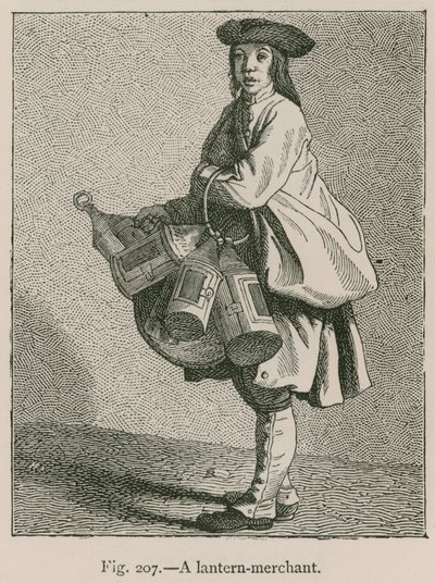 Um comerciante de lanternas de French School