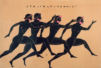Uma corrida na Grécia antiga de French School