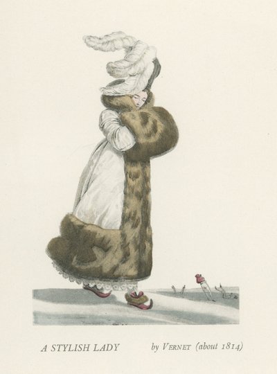 Uma dama elegante (cerca de 1814) de French School