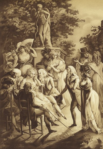 Uma conferência de Madame de Stael de French School