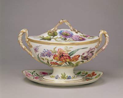 Uma terrina coberta (porcelana) de French School