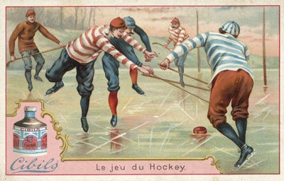Um jogo de hockey de French School