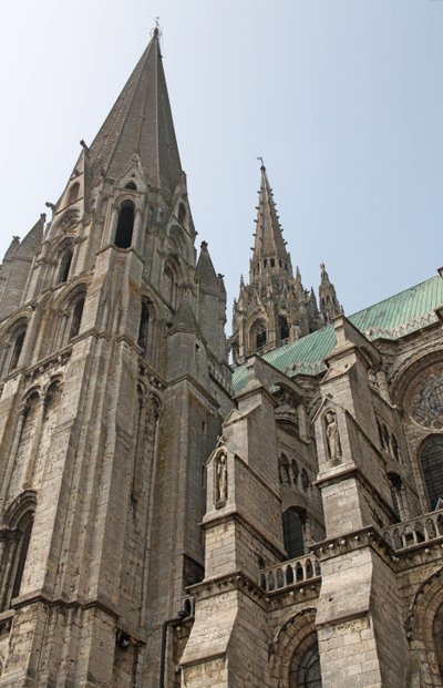 Vista, sul, torre, norte, torre, atrás de de French School