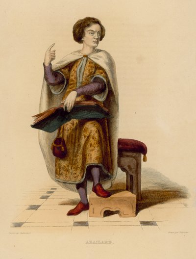 Abailard (gravação a cores) de French School