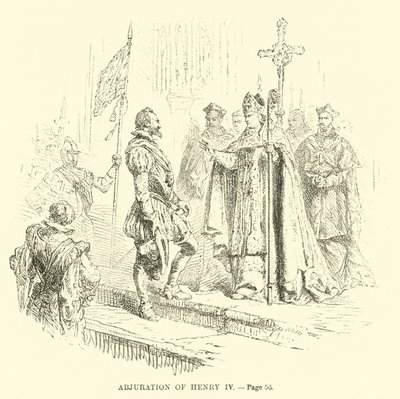 Abjuração de Henrique IV de French School