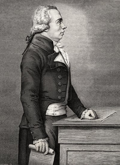 Adrien Marie Legendre, de "História da Revolução Francesa" por Louis Blanc (1811-82) de French School