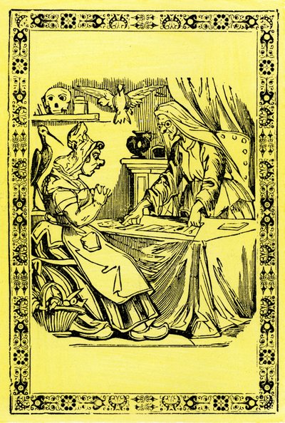 Contadora de aventuras. Capa da chave dos sonhos. Imagem de Epinal. Século XIX. de French School