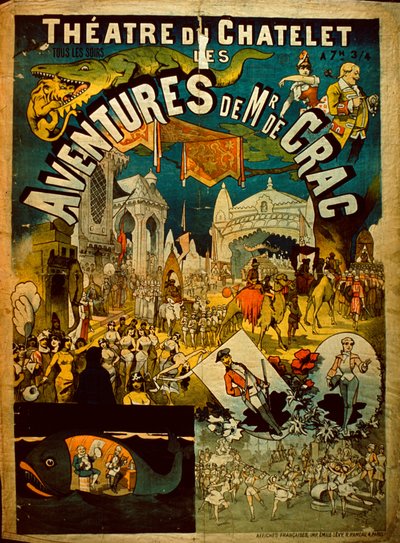 Aventuras do Sr. De Crac - cartaz de circo francês de French School