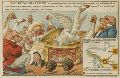 Propaganda para Amieux Brothers Pate de Fois Gras de French School
