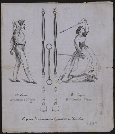 Anúncio para equipamento de exercício de French School