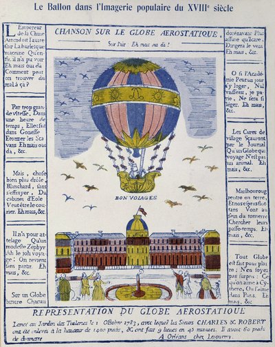 Aerostato: canção no globo aerostático de French School
