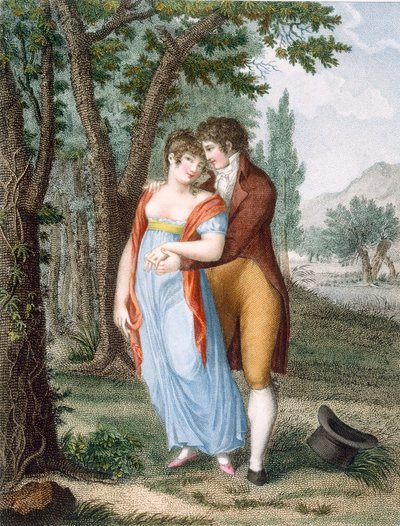 Tarde perto de St. Gervais, gravada por Benoist de French School