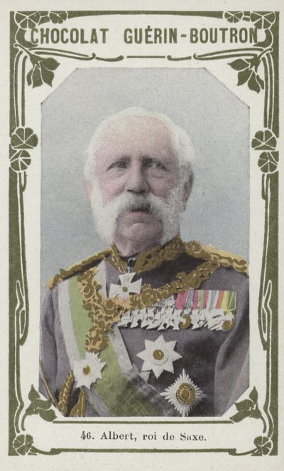 Albert, rei da Saxônia (foto colorida) de French School