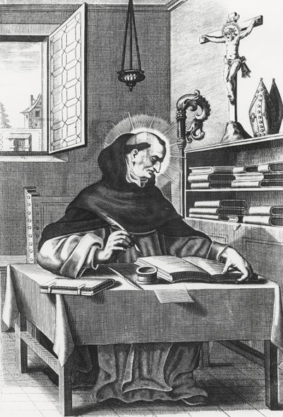 Albertus Magnus (gravura) de French School