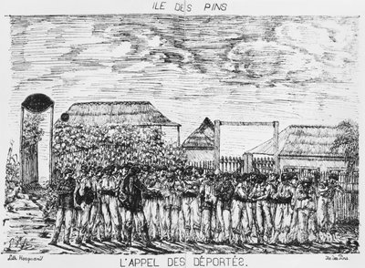 Álbum da Ilha dos Pinheiros, Roll call dos deportados, 1878-79 de French School