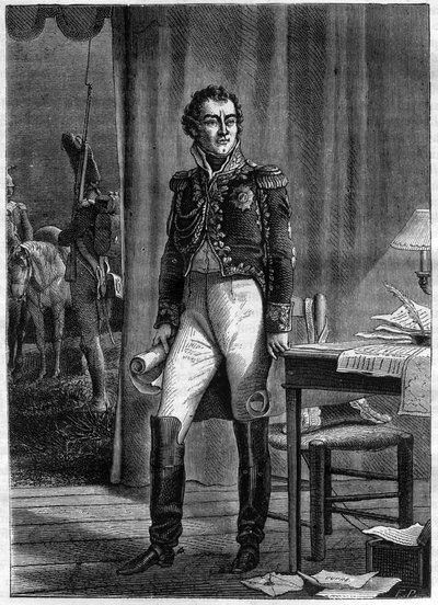 Alexandre Berthier (1753-1815), Príncipe de Neuchatel e Marechal de França (gravura) - Retrato de Luís Alexandre (Luís-Alexandre) Berthier (1753-1815), Príncipe de Neuchatel, Marechal de França - in "Histoire de l