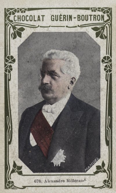 Alexandre Millerand (foto colorida) de French School