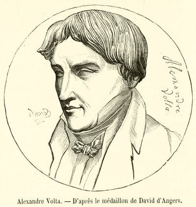Alexandre Volta (gravura) de French School