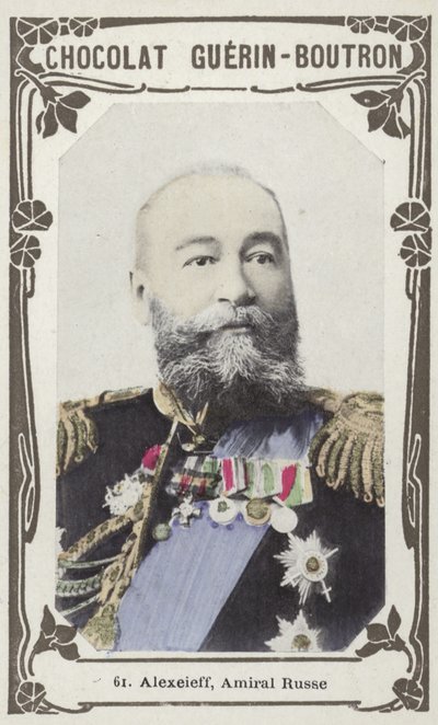 Alexeieff, almirante russo (foto colorida) de French School