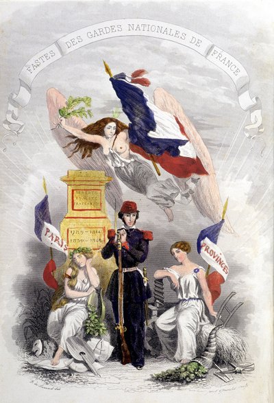Alegoria das Revoluções Francesas de French School