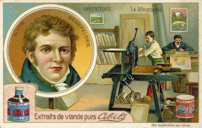 Alois Senefelder, inventor da litografia de French School