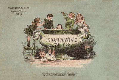 Alfabeto de Fosfatinas Falieres (cor litho) de French School
