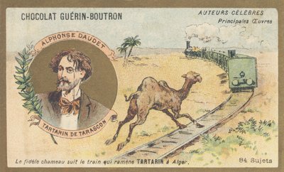Alphonse Daudet (1840-1897), escritor e dramaturgo francês, autor de "Tartarin de Tarascon" (1872) de French School