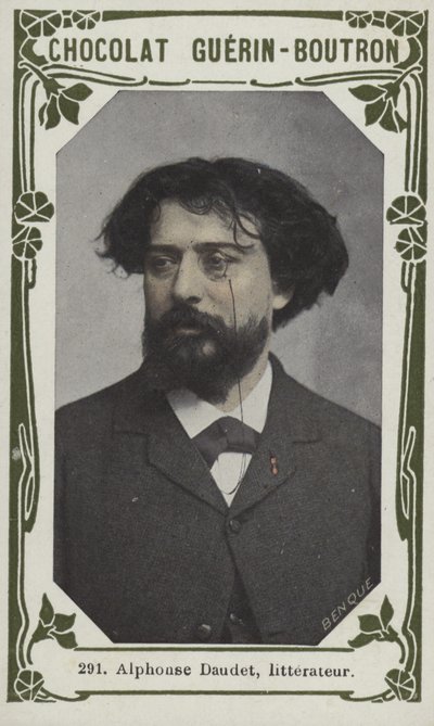 Alphonse Daudet, litterateur (foto colorida) de French School