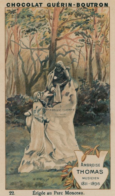Ambroise Thomas, músico, 1811-1896, Erigee no Parc Monceau de French School